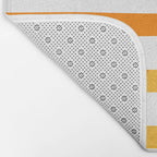 Beach Stripes Orange Yellow Bath Mat Gallery Image 2