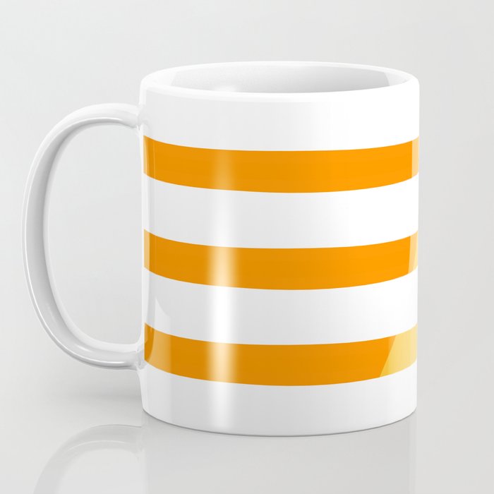 Beach Stripes Orange Yellow Coffee Mug Gallery Image 3