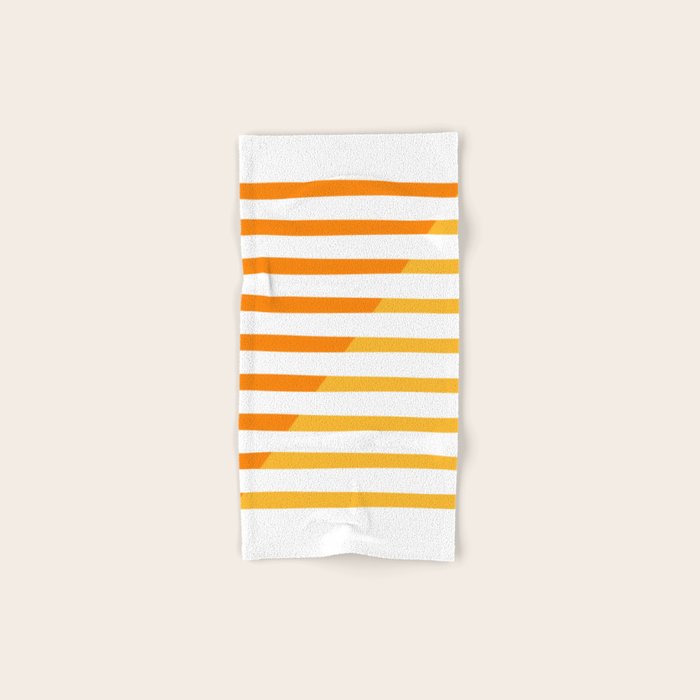 Beach Stripes Orange Yellow Towels Gallery Image 1