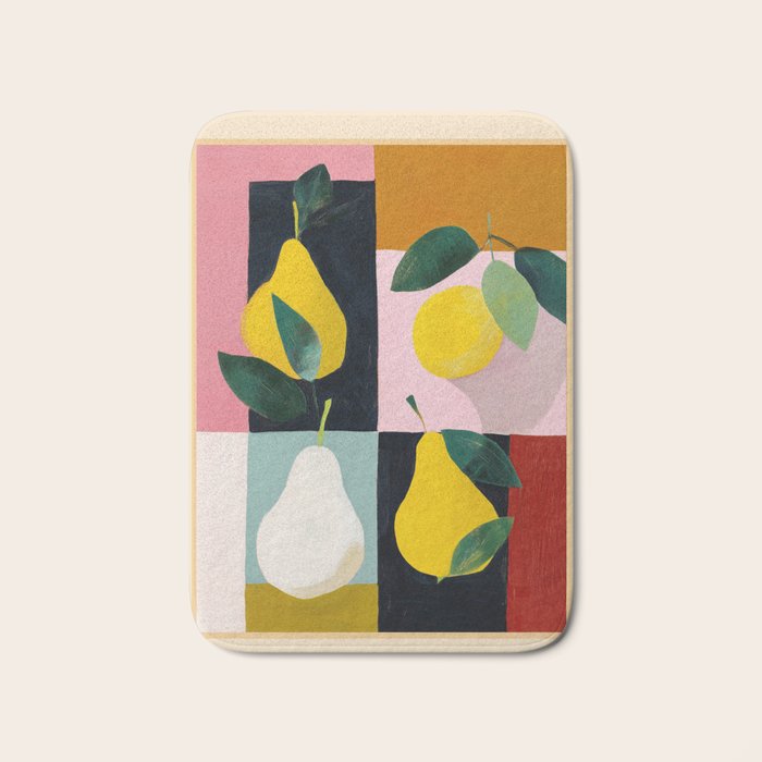 Modern Pears Still Life I Bath Mat Gallery Image 1