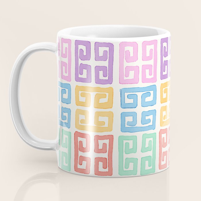 Colorful Greek Style Pattern Coffee Mug Gallery Image 3