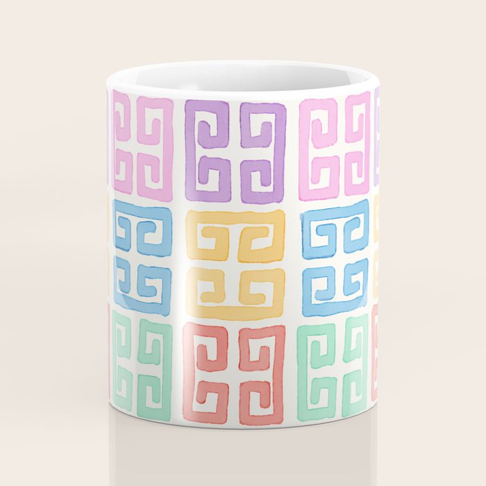 Colorful Greek Style Pattern Coffee Mug Gallery Image 4