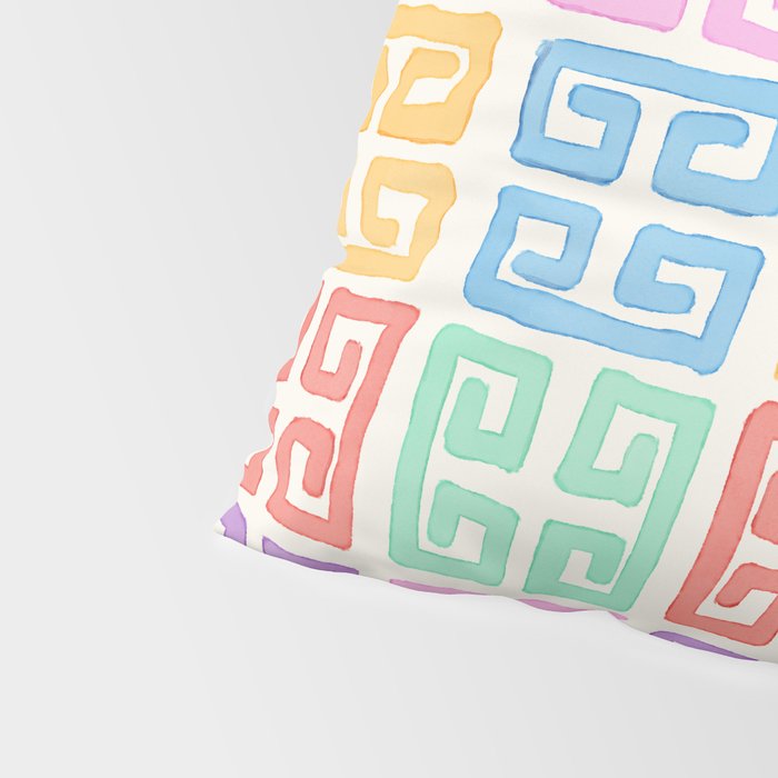 Colorful Greek Style Pattern Pillow Sham Gallery Image 4