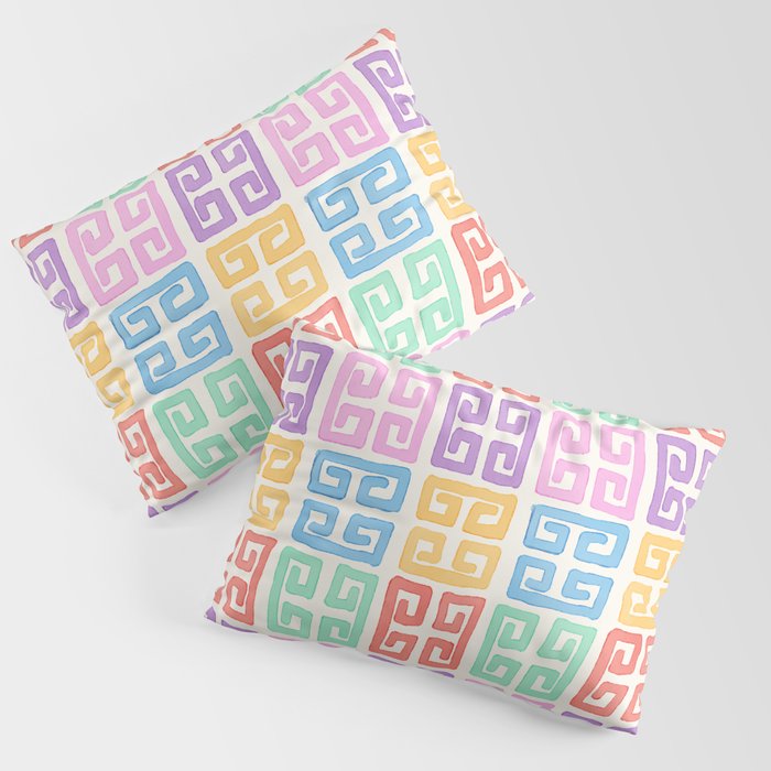 Colorful Greek Style Pattern Pillow Sham Gallery Image 3