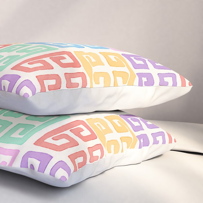 Colorful Greek Style Pattern Pillow Sham Gallery Image 3