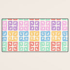 Colorful Greek Style Pattern Desk Mat Gallery Image 3