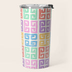 Colorful Greek Style Pattern Travel Mug Gallery Image 2