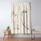 Swans in Ink - Elegant Minimalist Art Window Curtain Gallery Image 5