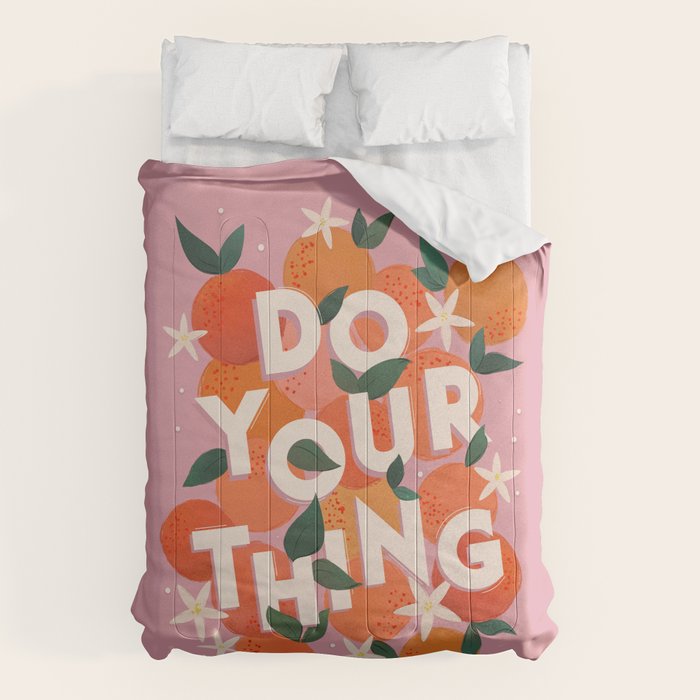 Do Your Thing - Summer Oranges  Comforter Gallery Image 6