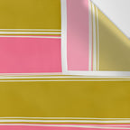 Bold Lined Stripes Pattern in Pink Chartreuse Cream Wall Tapestry Gallery Image 3