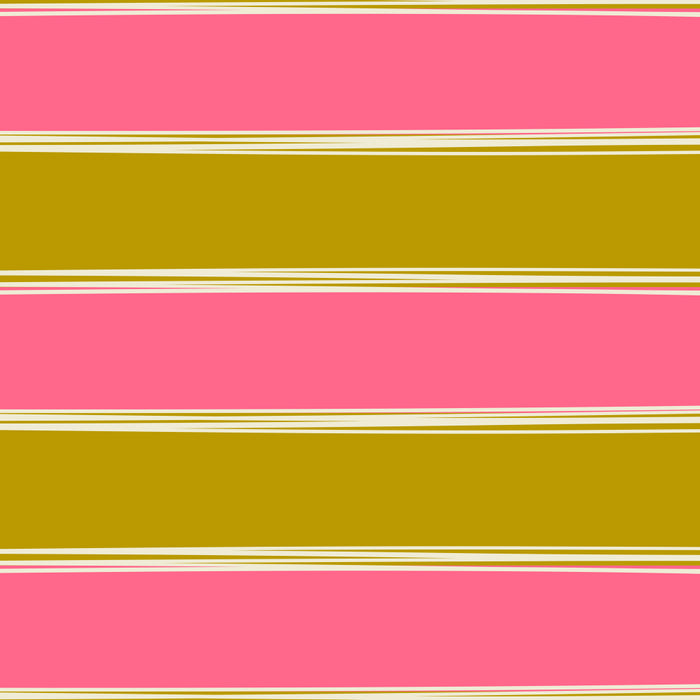 Bold Lined Stripes Pattern in Pink Chartreuse Cream Coffee Mug Gallery Image 2