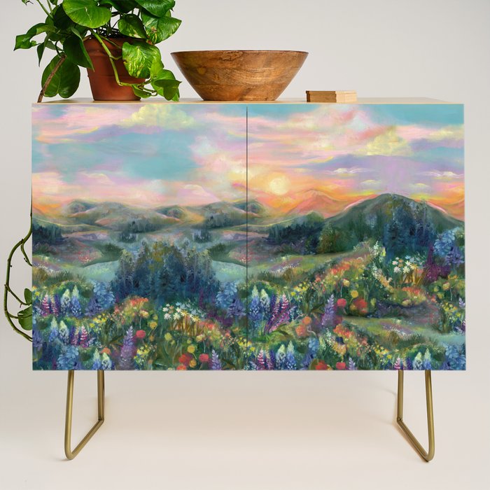 Sunset Landscape Credenza Gallery Image 1