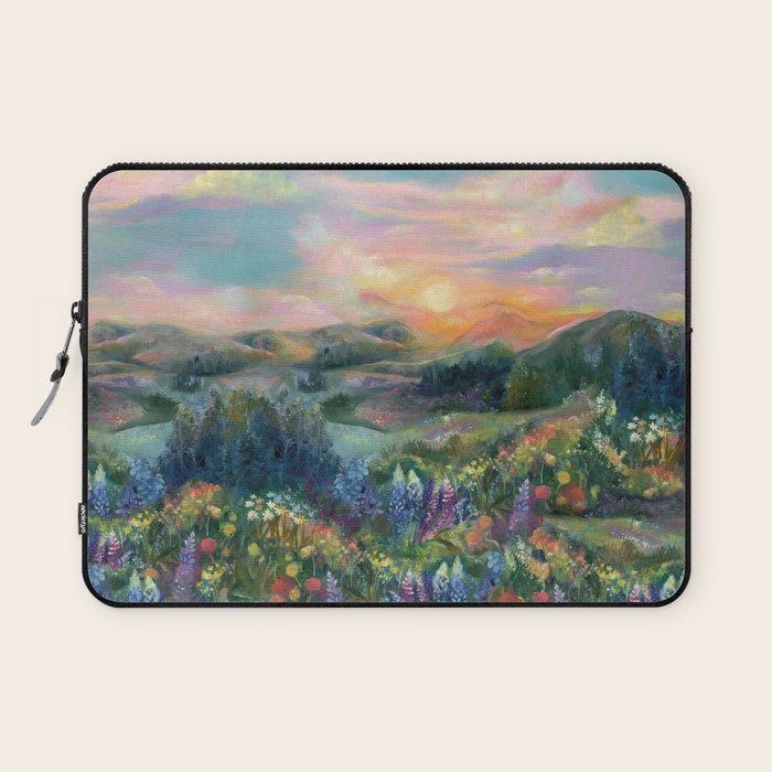 Sunset Landscape Laptop Sleeve Gallery Image 1
