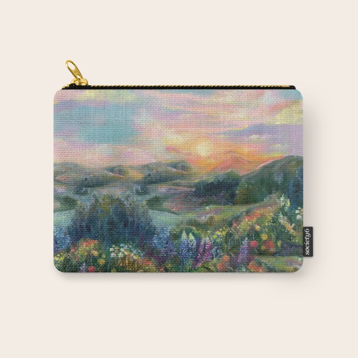 Sunset Landscape Carry All Pouch Gallery Image 1