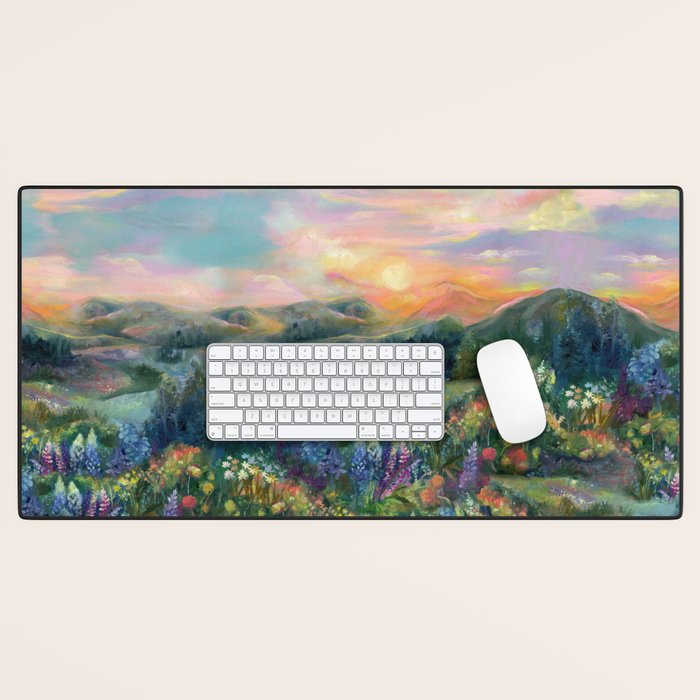 Sunset Landscape Desk Mat Gallery Image 1