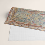 Antique 19th Century French Aubusson Landscape Tapestry with Swan Wrapping Paper Gallery Image 2