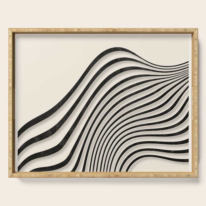 Movement of Lines 6 Serving Tray Gallery Image 1