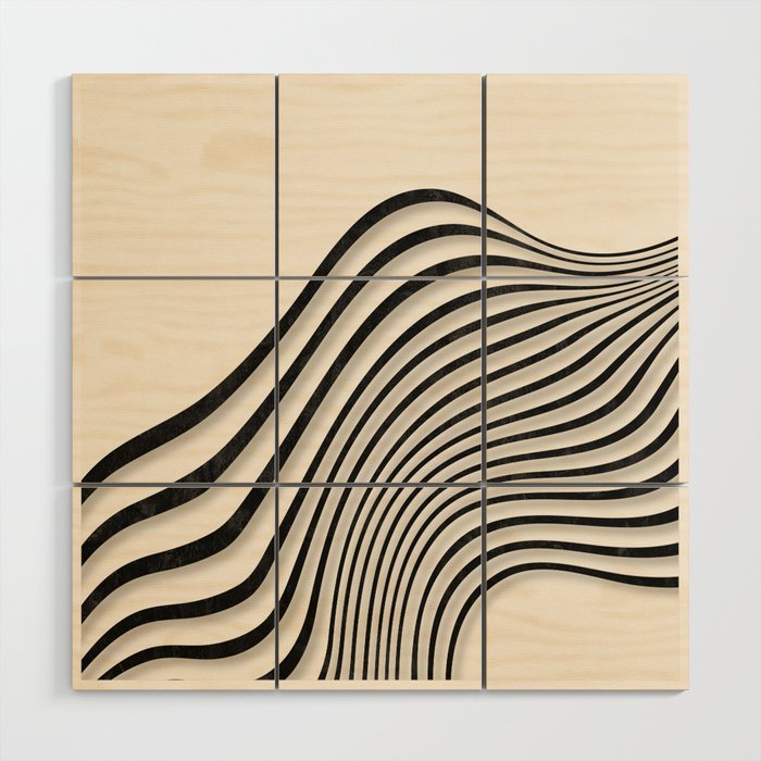 Movement of Lines 6 Wood Wall Art Gallery Image 1