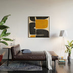 Modern Abstract Minimal Shapes 216 Wood Wall Art Gallery Image 2
