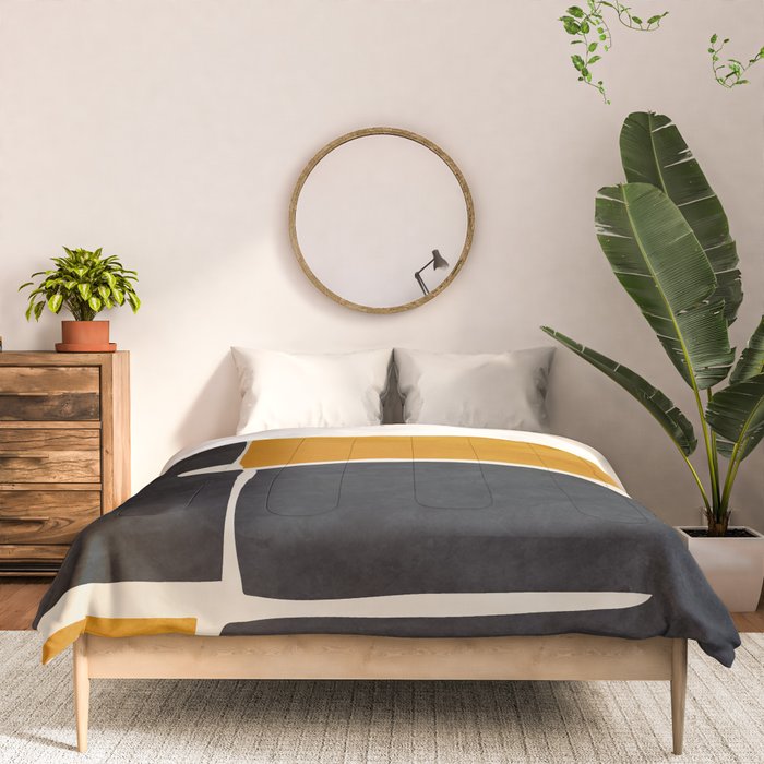 Modern Abstract Minimal Shapes 216 Comforter Gallery Image 3