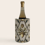William Morris Style Forest Tales Cabincore Pattern Beige Wine Chiller Gallery Image 1