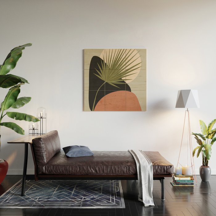 Tropical Leaf- Abstract Art 5 Wood Wall Art Gallery Image 2