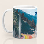 1960's Style Mountain Collage Coffee Mug Gallery Image 3