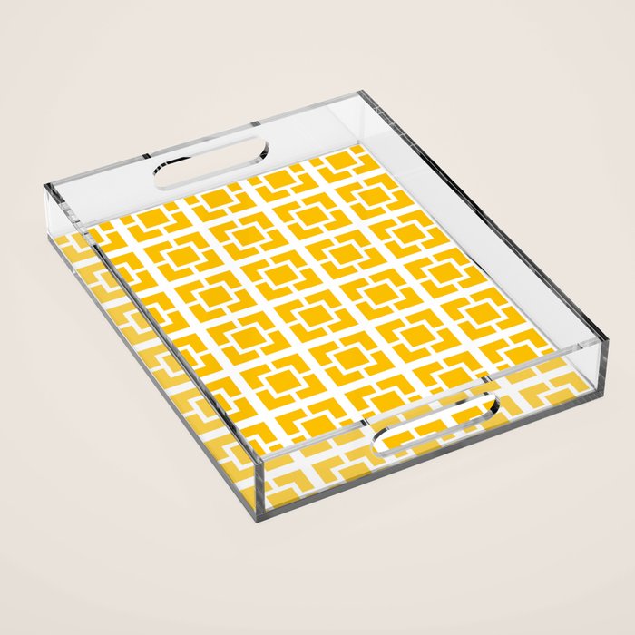 Mid Century Pattern 01A Acrylic Tray Gallery Image 1