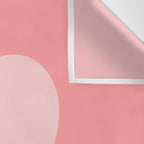 Cute Blush Pink Heart Minimal Pastel Wall Tapestry Gallery Image 3