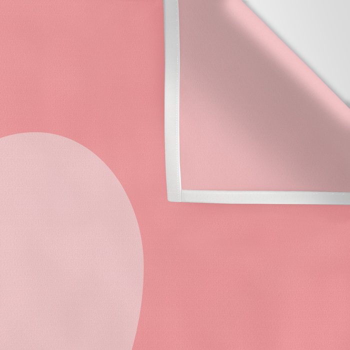 Cute Blush Pink Heart Minimal Pastel Wall Tapestry Gallery Image 3