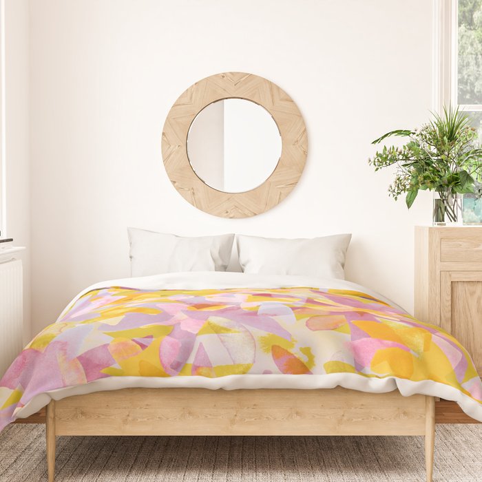 Watercolor Blooms #2 Duvet Cover Gallery Image 3