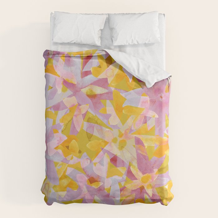 Watercolor Blooms #2 Duvet Cover Gallery Image 1