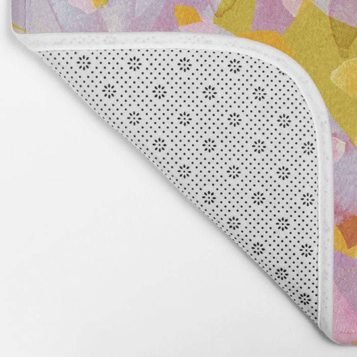 Watercolor Blooms #2 Bath Mat Gallery Image 2