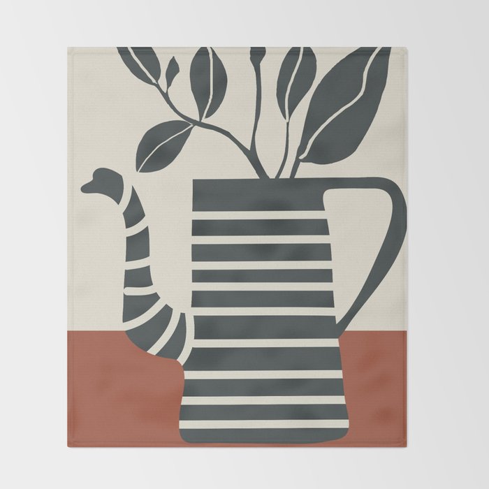 Teapot Garden 9 Throw Blanket Gallery Image 2