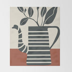 Teapot Garden 9 Throw Blanket Gallery Image 2