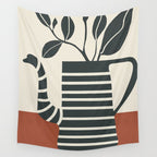 Teapot Garden 9 Wall Tapestry Gallery Image 4