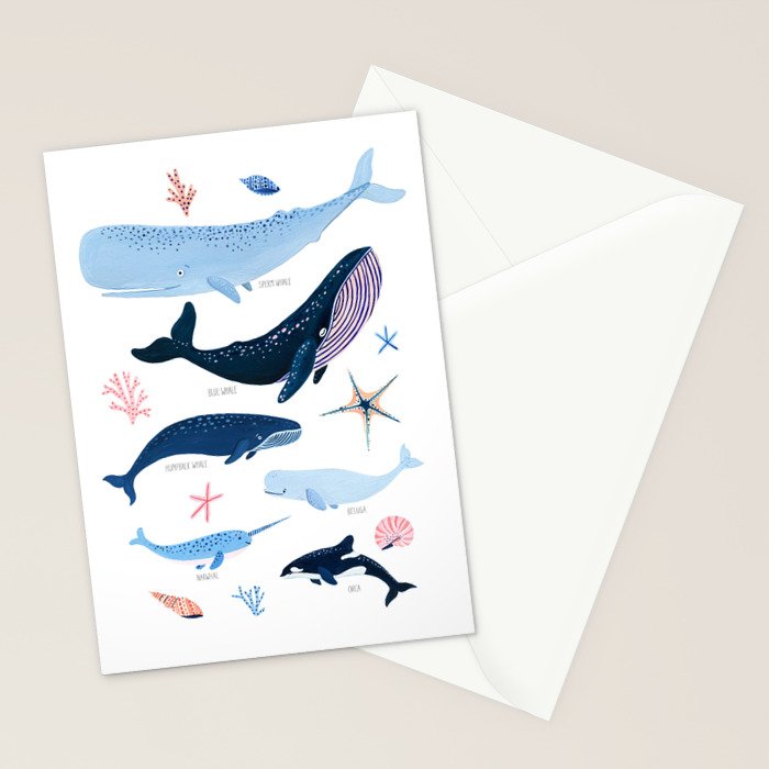 Whale Species Stationery Card Gallery Image 2