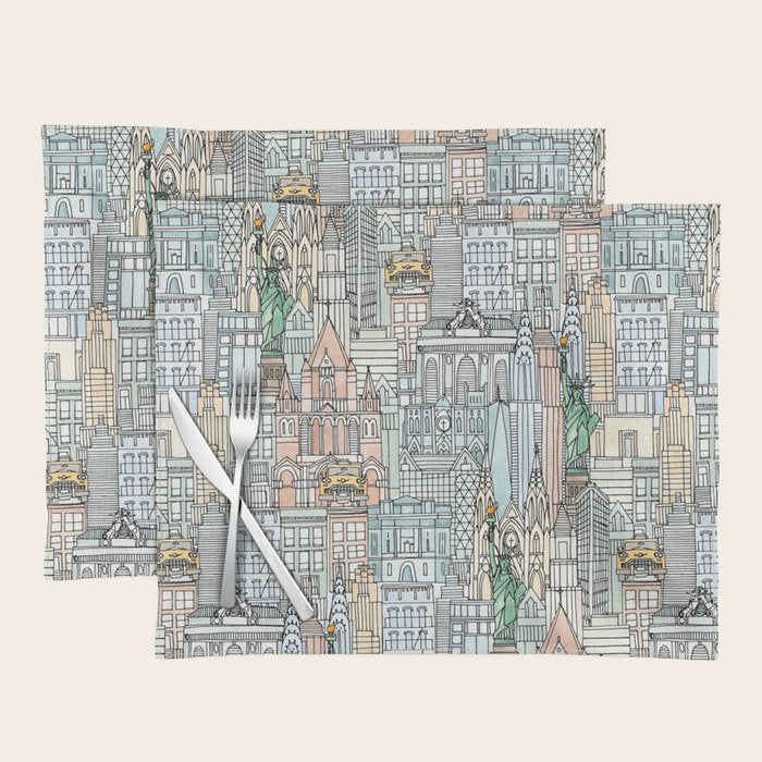 New York watercolor Placemat Gallery Image 1