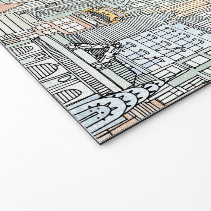 New York watercolor Welcome Mat Gallery Image 2