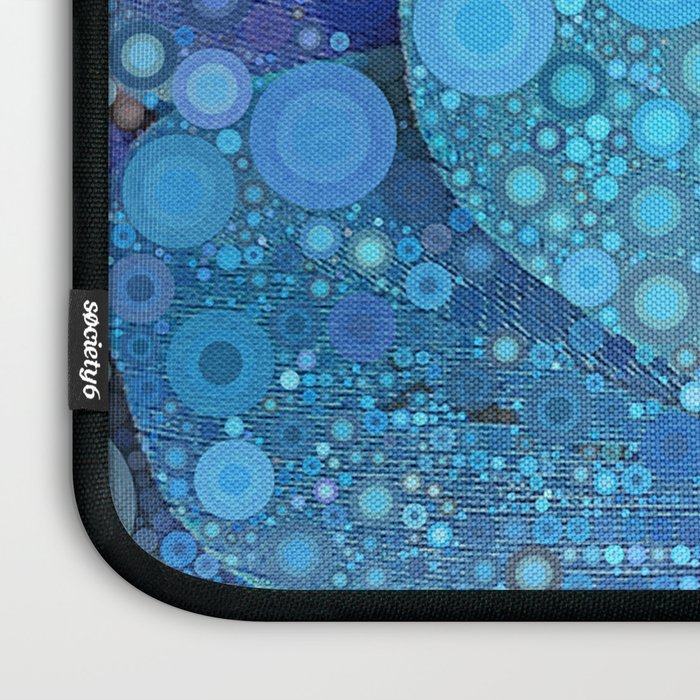 Blue Feathers Laptop Sleeve Gallery Image 3
