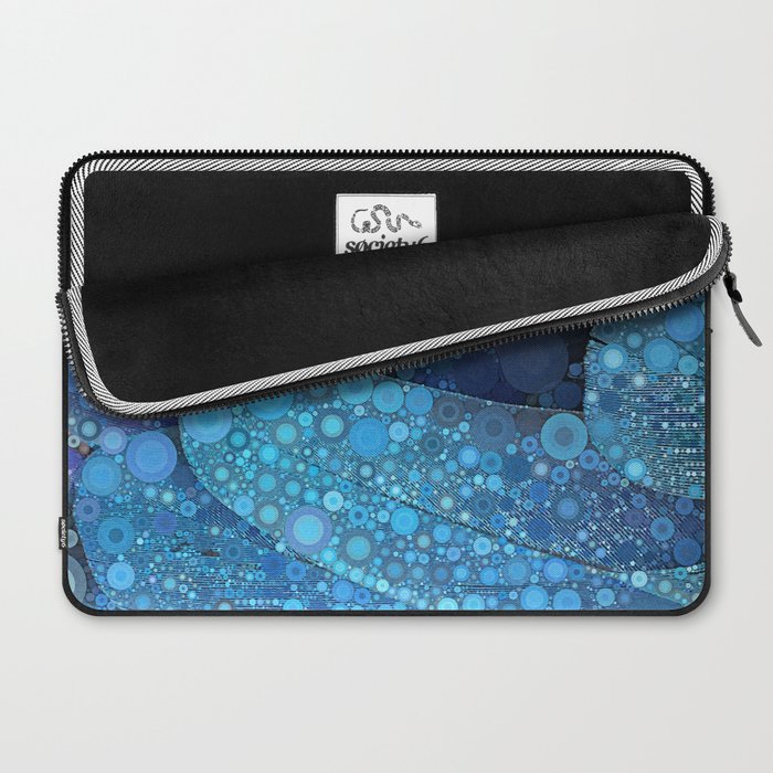 Blue Feathers Laptop Sleeve Gallery Image 2