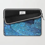 Blue Feathers Laptop Sleeve Gallery Image 2