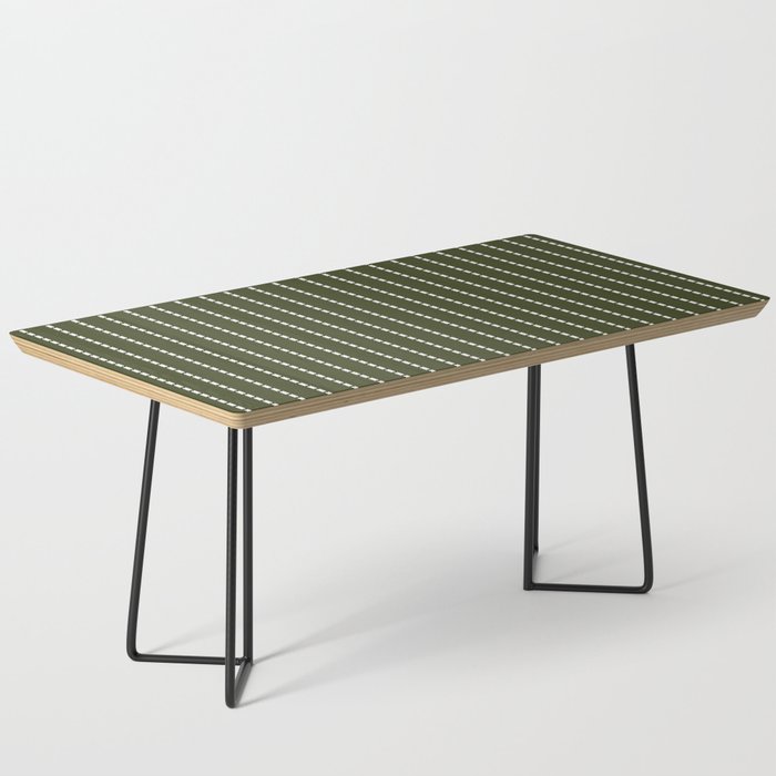 Dashed Lines (Olive Green) Coffee Table Gallery Image 1