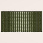 Dashed Lines (Olive Green) Desk Mat Gallery Image 3
