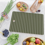 Dashed Lines (Olive Green) Cutting Board Gallery Image 2