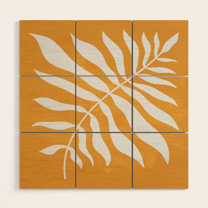 Wild Ferns: Tulip Yellow Edition Wood Wall Art Gallery Image 1