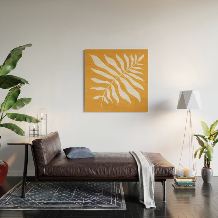Wild Ferns: Tulip Yellow Edition Wood Wall Art Gallery Image 2