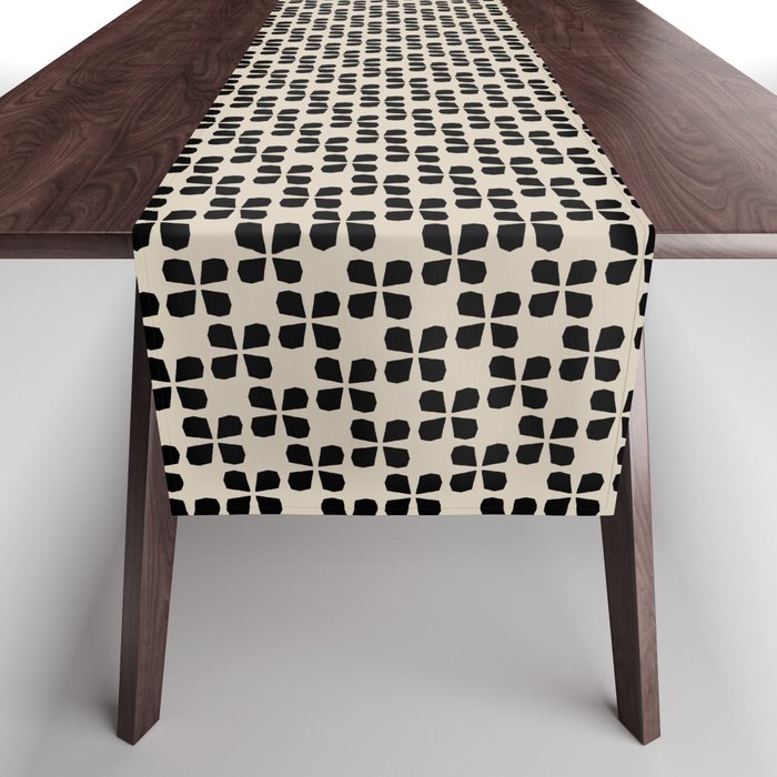 Minimalist Japanese Floral Pattern Table Runner Gallery Image 1