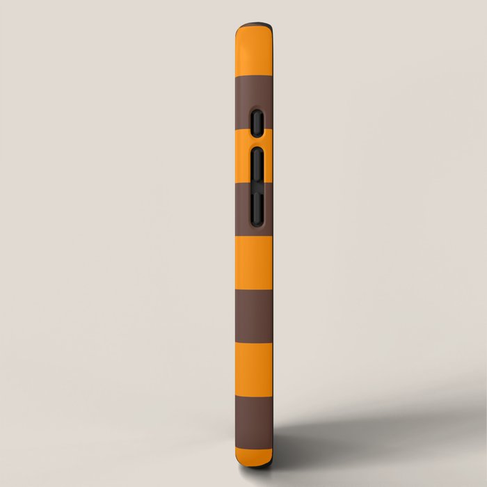 Chocolate x Tangerine Mixed Checker iPhone Case Gallery Image 2