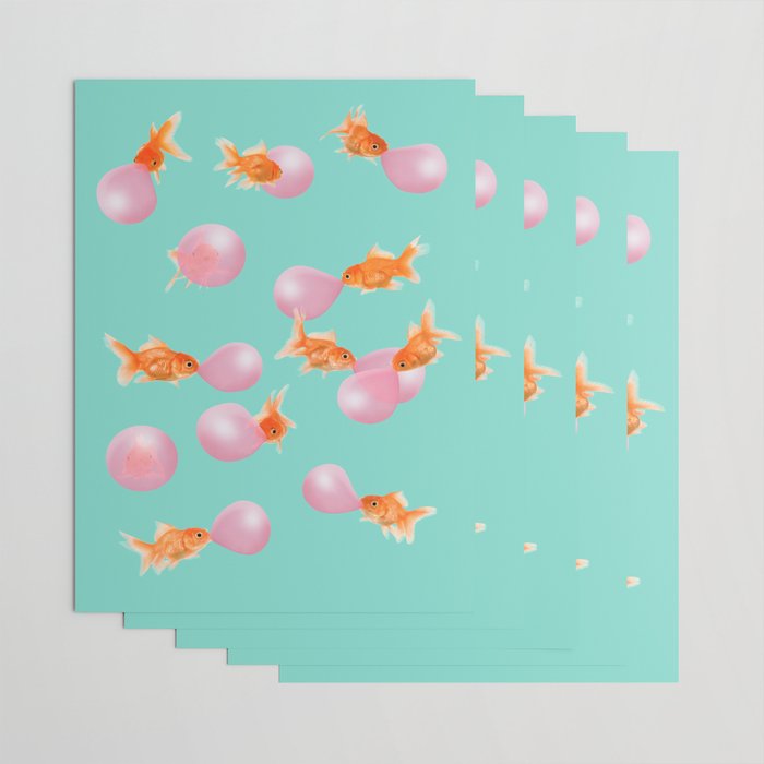 BUBBLEGUM GOLDFISH Wrapping Paper Gallery Image 3